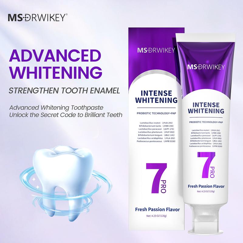 【MSDRWIKEY】New 7-Pro Intensive Toothpaste | Upgraded Purple Formula with 7 Probiotics | Deep Enamel Repair & Long-Lasting Freshness 【MSDRWIKEY】New 7-Pro Intensive Toothpaste | Upgraded Purple Formula with 7 Probiotics | Deep Enamel Repair & Long-Lasting Freshness