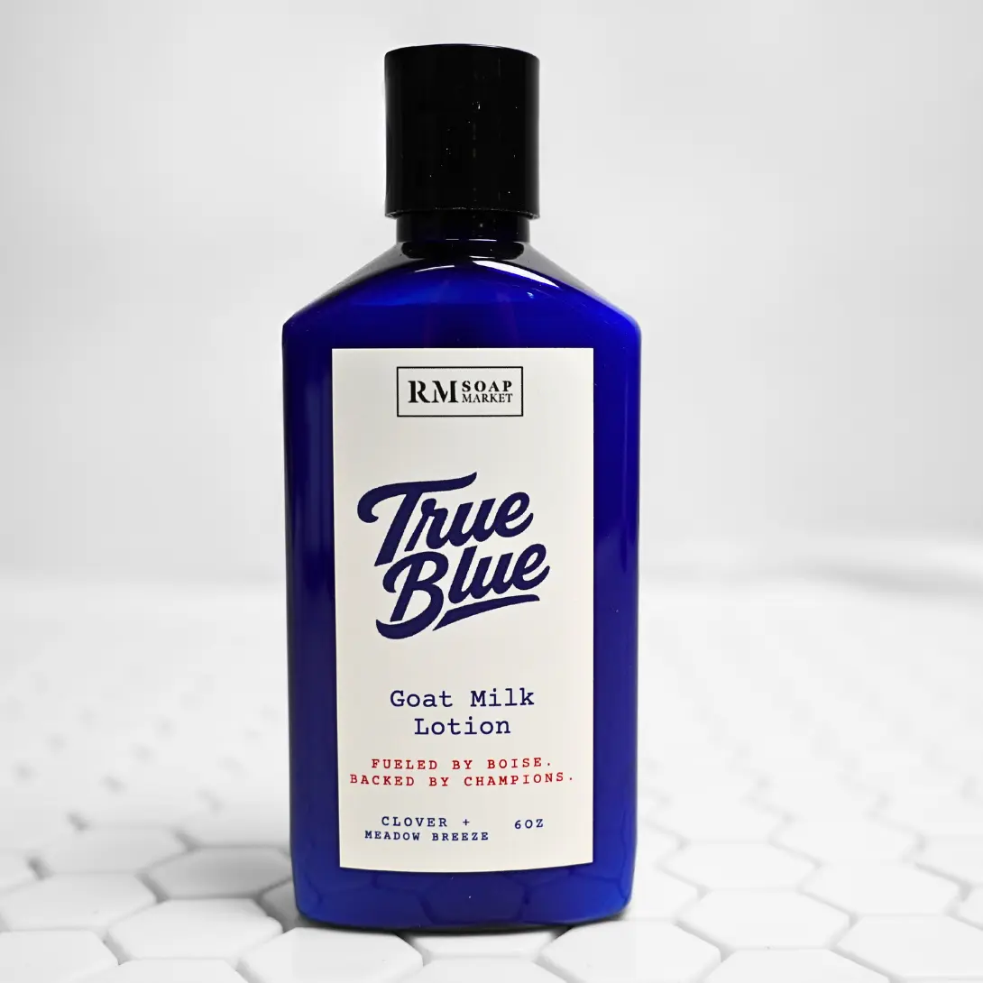 TRUE BLUE Clover + Meadow Breeze Lotion - Goat Milk Infused with Vitamins A E & Selenium for Sensitive Skin Hydration and Radiance