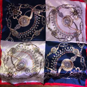 Wide Neck Satin Scarf - Appealing Romance Winter