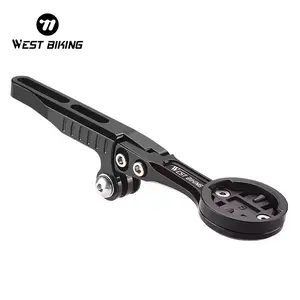 WEST BIKING Aluminum Alloy Bicycle Light Parts Bracket Integrated Handlebar Bicycle Computer Holder Bottom Brackrt
