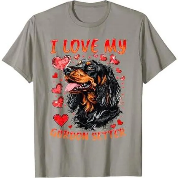 Gordon Setter Dog Breed I Love my Gordon Setter T-Shirt