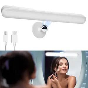 1Pcs Wireless Vanity Lights For Mirror, Rechargeable Battery Operated Mirror Lights, Adjustable Color Brightness & Angle Makeup Light, Cordless Lights For Mirror, For Makeup Vanity Bathroom Mirror