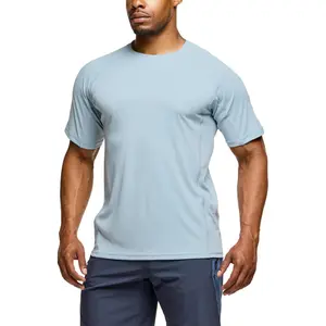 Men's Rashguard Swim Shirts, UPF 50+ Protection Quick Dry, Stretch Comfort Fit, Flatlock Seams, Outdoor & Water Sports