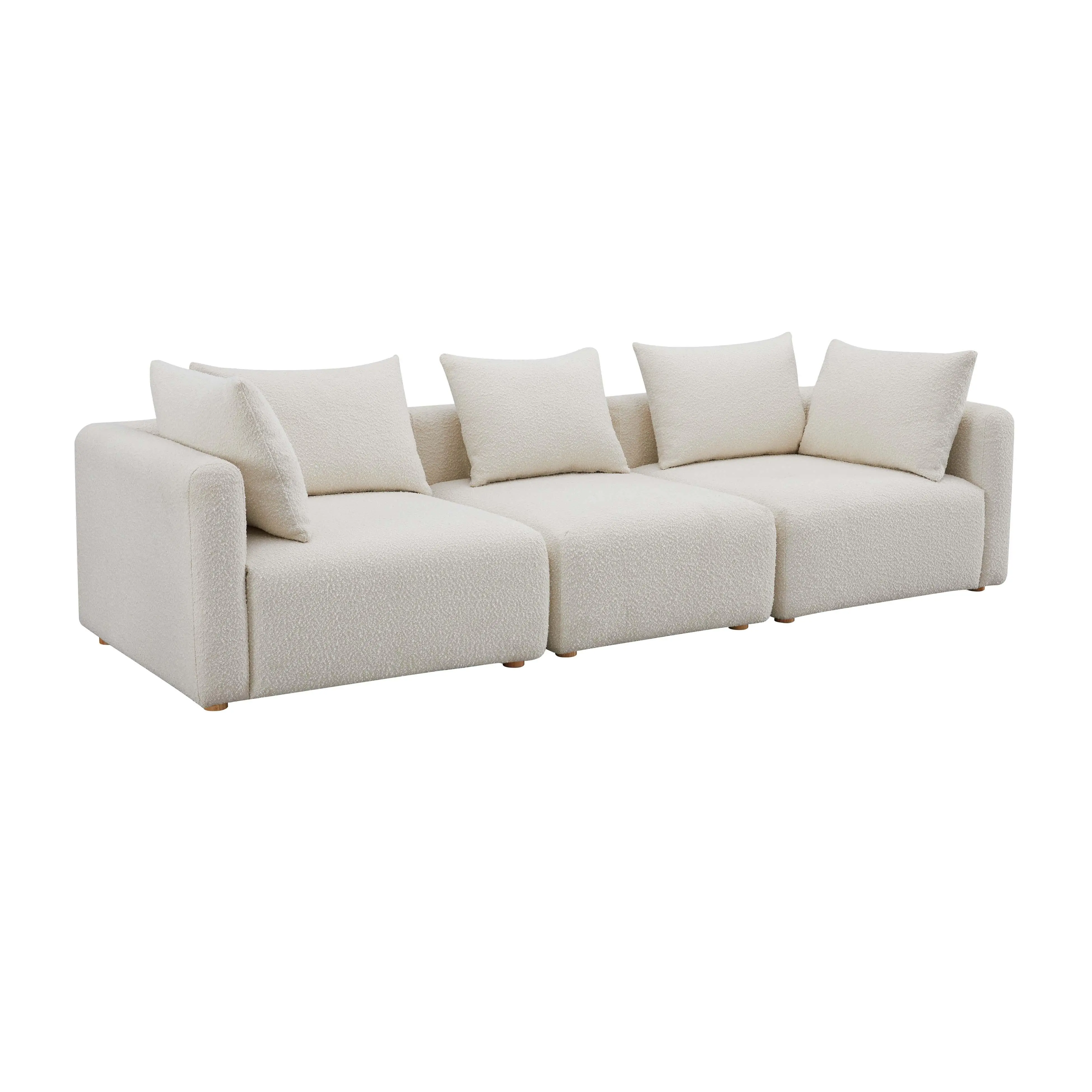 Hangover 112.5" Cream Performance Boucle Sofa Hangover 112.5" Cream Performance Boucle Sofa