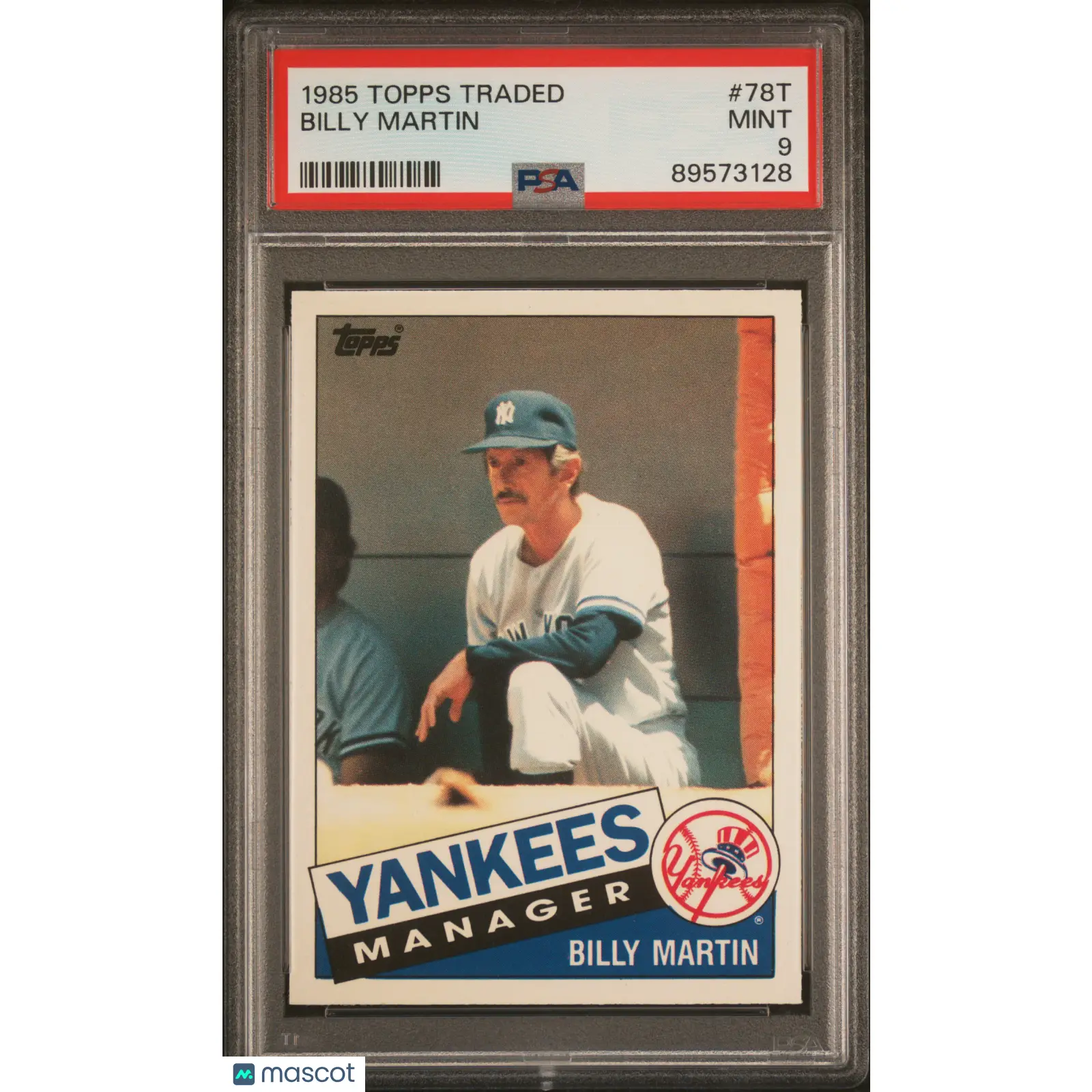 Billy Martin PSA 1985 Topps Traded #78T 9 89573128