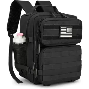 9L Mini Tactical Backpack for Men and Women, Small Tactical Bag for Hiking (Black)