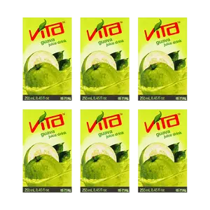 VITASOY Hong Kong Guava Juice Drink - 6 Pack, 250ml Cans - Refreshing Tropical Flavor, Perfect for On-the-Go