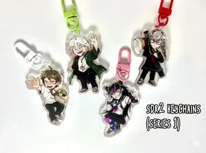 SDR2/ Danganronpa acrylic keychains, series 1 (Peko, Nagito, Hajime, Ibuki)