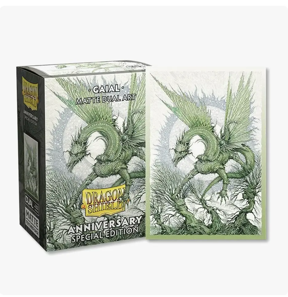 Dragon Shield Special Anniversary Dual Matte Standard Sleeves - Gaial (100-Pack) - English Version Dragon Shield Special Anniversary Dual Matte Standard Sleeves - Gaial (100-Pack) - English Version