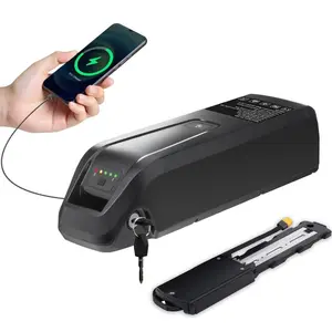 Bydrena 48V 10Ah E-Bike Battery with 30A BMS & 1500+ Cycles 5-Pin 250W-1000W Motors Safety Lock USB Port LED Indicator for Electric Motorcycles Tricycles Mountain Bikes - Continuous Charging