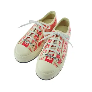 Pre-owned Dior Canvas Small Leather Goods WALK'N'DIOR Toile de Jouy Rubber Sneakers