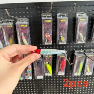 Big Brand Reproduction, Bestseller, 2pcs, Lure Minnow Submerged Lead Pencil Vibrating Far-Cast Imitation Artificial Lure with Sound Bead, Suitable for Freshwater and Saltwater Fishing, Fishing Accessories, Tackle, and Gear