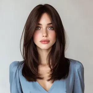 SMILCO 12Inch Black Tea Short Curly Synthetic Wig SM421 with Bangs for Versatile Styling and Easy Maintenance