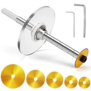 Inside Pipe  for PVC Pipe,  Tool Set with Scale Adjustable Depth Gauge, 5 count   and Hex Shank, Internal Plastic ABS Pipe  Set