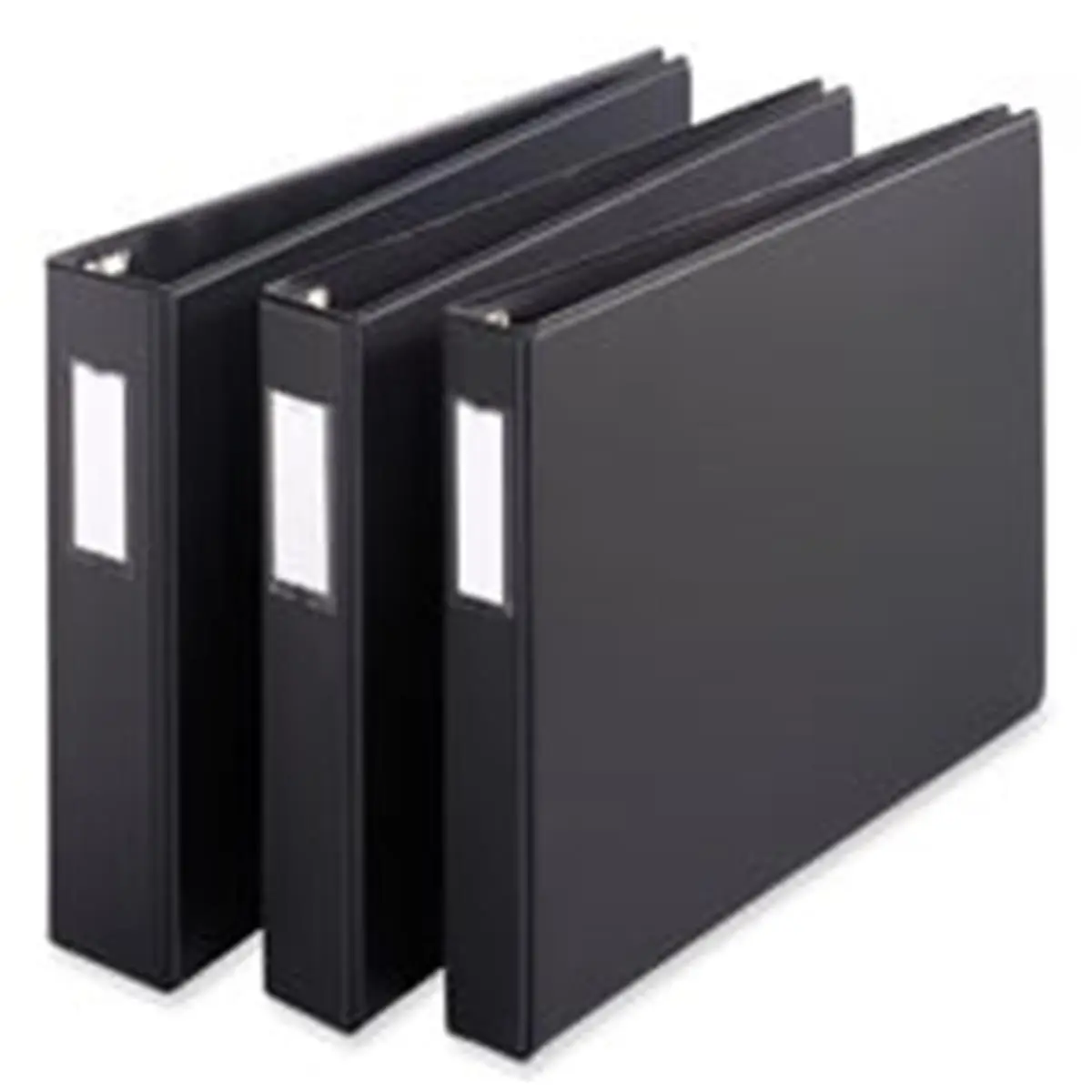 Cardinal Brands Inc Slant-D 3-Ring Document Binder - 1in. Capacity, 11in.x17in. Black Vinyl Cover, 65% Recycled Content, 1-Touch Lock, No-Pinch Rings, Horizontal Pockets, Title Sheet Compatible Office Supply, Flat Poly Sheet Lifters