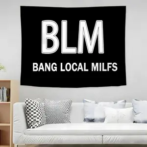 BLM B-Bang Local Milfs Flag Tapestry Wall Tapestry Hanging Decor Multipurpose Home Art for Living Room Bedroom Dorm, Home Decor Supplies