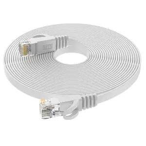 Cat6 Ethernet  15ft,Heavy Duty High Speed 26AWG, 2000Mhz with  Plated RJ45 Connector, Weatherproof S/FTP UV Resistant for Router, Modem, PC, Gaming, PS5, -White