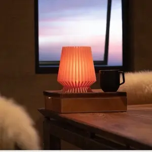 Vertice Mini Table lamp ! Perfect deal or dorm lamp . With power cord ! Cute 3d printed lamp for LED lights only