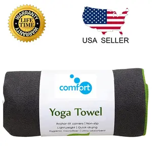 Super Soft Non-Slip Yoga Mat Towel - Quick Drying, Sweat Absorbent & Eco-Friendly for Ultimate Comfort and Performance