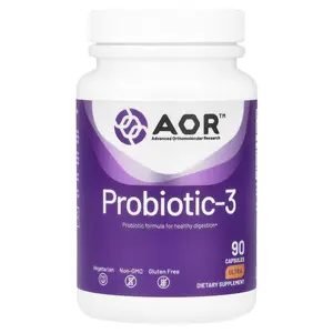 Advanced Orthomolecular Research AOR Probiotic-3, 90 Capsules