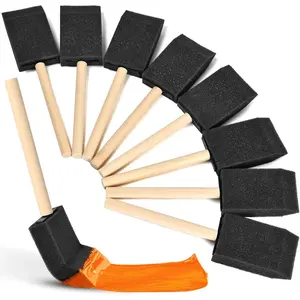 1.6 Inch 8 Count Foam Sponge Paint Brushes for Painting & Staining Craft & Art Paint Sponges