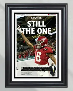 [Sale Up To 30%][UNFRAMED] Alabama Crimson Tide Poster College Football Championship Wall Art Sports Decor