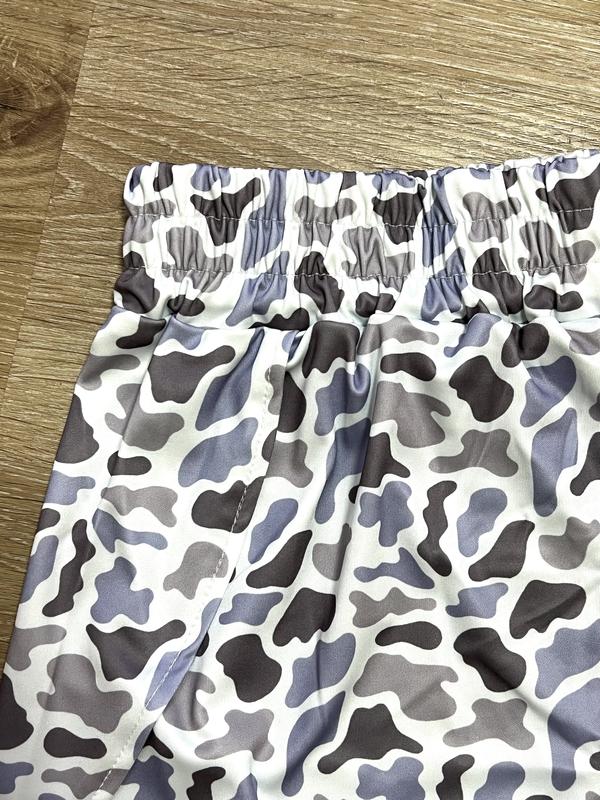Camouflage Fitted Viral Women's Camo Shorts Comfortable Fit Everyday Style Machine Washable Versatile Design Womenswear Bottom Casual