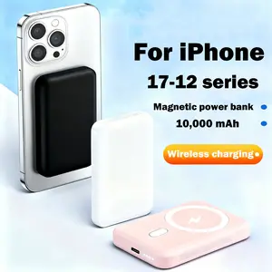 For MagSafe Wireless Power Bank 10000mAh - Fast Charging Portable Charger for iPhone 12/13/14/15/16/17Series Ultra Slim No Cable Needed