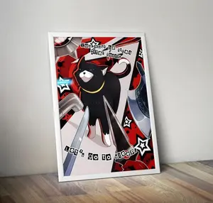 Persona 5 Poster, Persona 5 Wall Art Print, Indie Game Gaming Decor