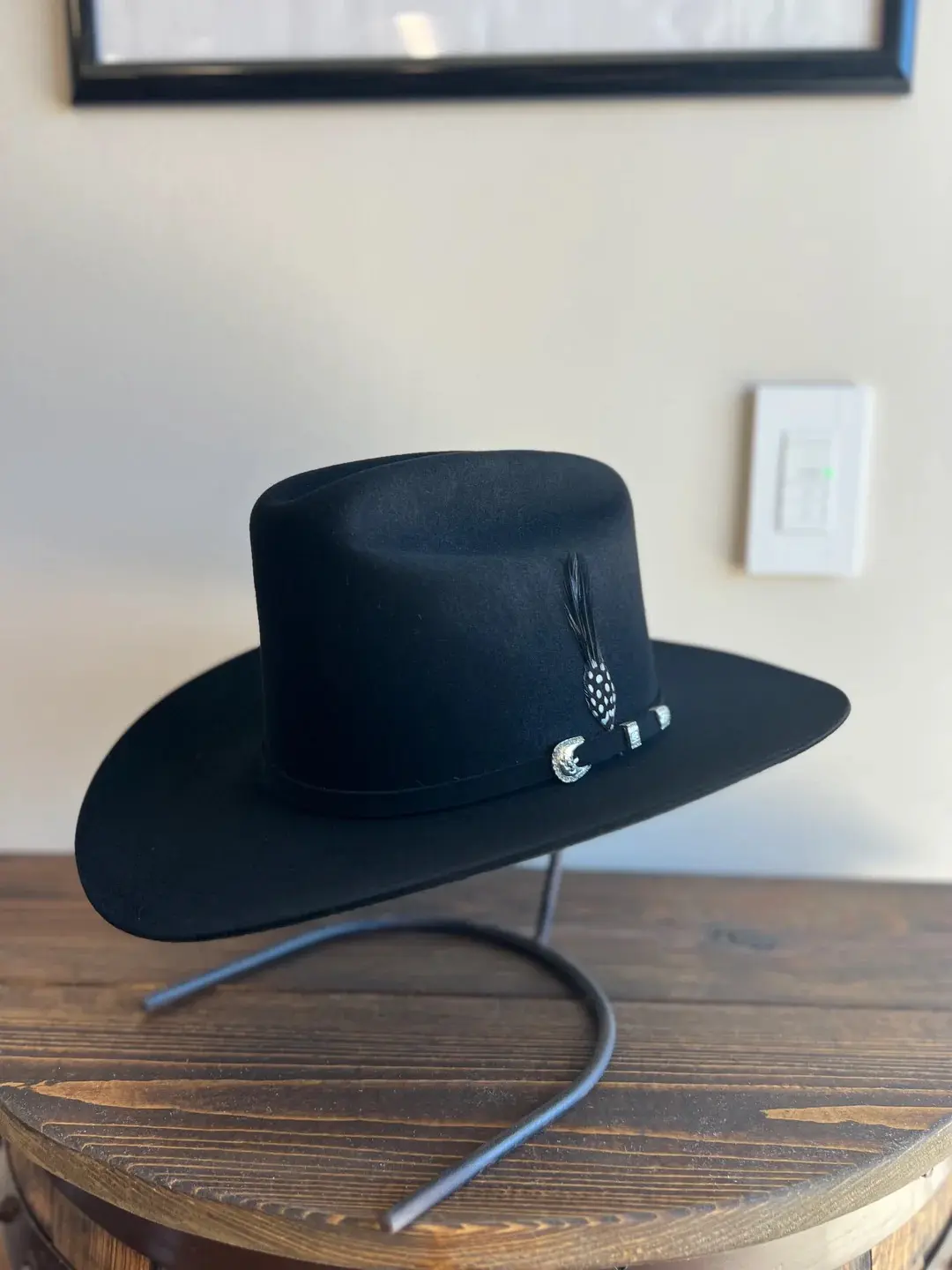 STETSON 10X SHASTA BLACK (COPA ALTA FALDA 3.5")