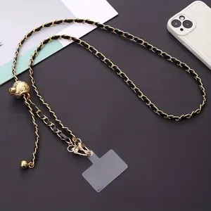 1 piece of adjustable and stylish DIY hand - woven cross - body chain, an accessory for mobile phone cases, also can be used as a lanyard for mobile phones or cameras