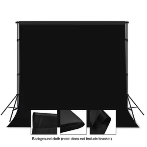 59.06*78.74 inch/78.74*118.11 inch/118.11*118.11 inch/118.11*157.48 inch [Black Photography Background] Pure black high-density photography background, suitable for portrait photography, parties, and videos—background fabric only