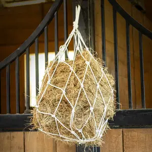 Jeffers Heavy-Duty Cotton Hay Net with 6" x 6" Holes, Holds 1/4 Bale