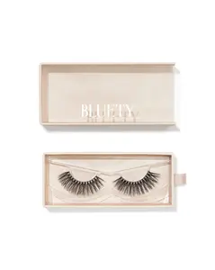BLUETY Unwritten Rules Strip Lashes - Secret Agenda | 13mm Mini Cat Eye Lashes, Voluminous Lashes, Thick Lashes, Party Lashes, Lightweight Lashes, Clear Band Lashes, Thin Band Lashes, Cruelty Free,Vegan