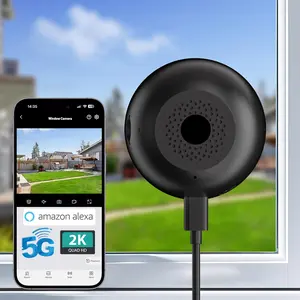 Seevision 2K 3MP Window Camera 5G&2.4GHz WiFi AI Full Color Night Vision Wireless Indoor Home Security Cam with Motion Detection 2-Way Talk Alexa 24/7 Recording Zone Set 10Ft Cable Easy Install Card Local