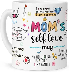 Day Gifts for Mom Mugs, Mama Coffee Mug with Inspirational Quote, Cute Mama Mugs for Daily Tea and Coffee, Coffee Mug for Mom Affirmations, Best Moms Cup Gift from Daughter, Son