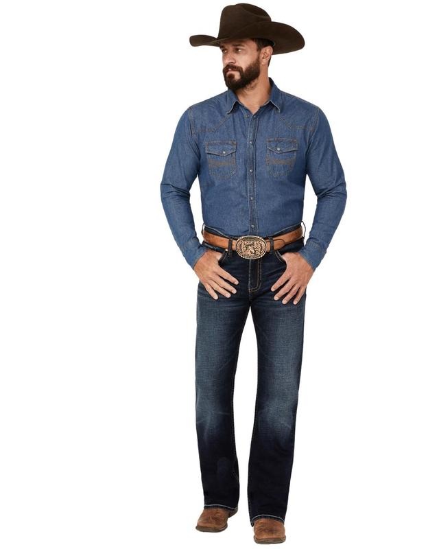 Cody James Men's Palomino Wash Duke Relaxed Bootcut Stretch Denim Jeans - Cjho23j31-Dkw