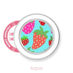 abbyrose Berrylicious Phone Grip with magnet Clear Aqua