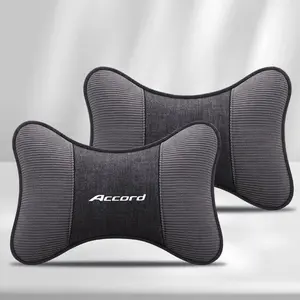 Corduroy Leather Car Headrest Neck Support, Seat Pillow for Honda Accord, Comfortable Neck Protection, Essential Car Accessory