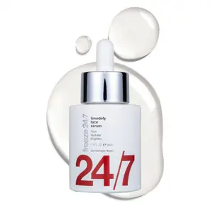 Freeze 24/7 TimeDefy Face Serum Anti-Aging Firming Serum with Niacinamide, Red Algae & Hyaluronic Acid Targets Fine Lines, Boosts Elasticity & Radiance 1.7 fl oz / 50 mL