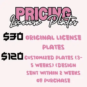 Custom License Plate Cover