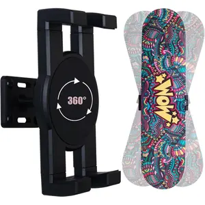Skate Deck Wall Mount,360° rotatable Skateboard Wall Mount,Floating Display Hanger Grab,Suitable for Any Skateboarder. Organiser Rack