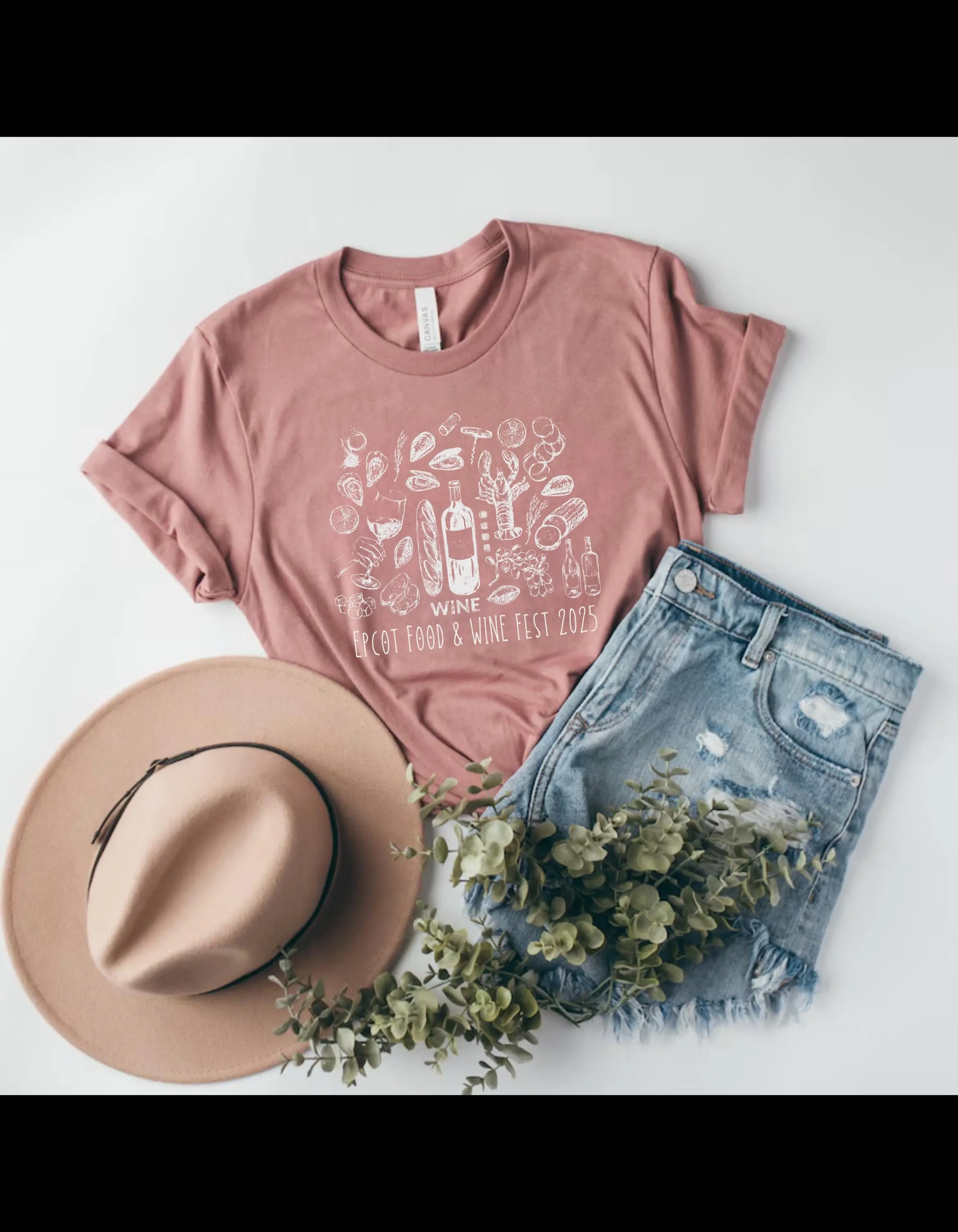 Comfort Colors Epcot Food and Wine Festival 2025 T-Shirt - Premium Unisex Heavyweight Cotton Tee for Festival Goers with Graphic Design and Versatile Colorways