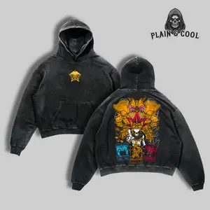 Yami Yugi God Card Hoodie | YuGiOh Duel Monster Core | Slifer x Obelisk x Ra Graphic | 2000s Retro Anime Streetwear | Grunge Manga Drop