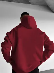 Unisex Solid Pocket Drawstring Thermal Lined Hoodie, Loose Casual Long Sleeve Hooded Sweatshirt for Fall & Winter, Men's Clothes for Daily Wear, Casual Fashionable Outerwear