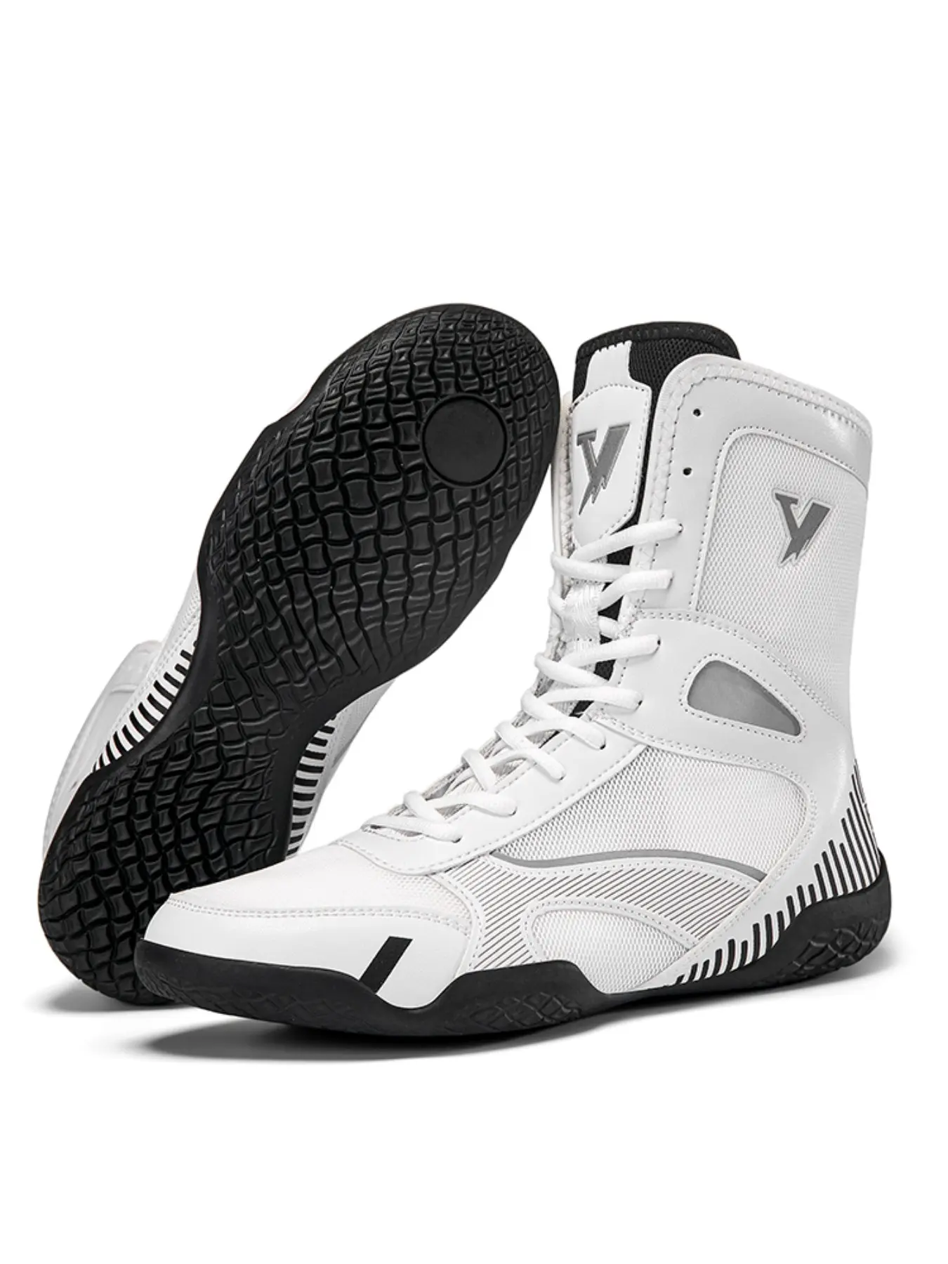 Men's Training Shoes, Sport Gym Trainers, Nonslip Gym Trainers and Sports Shoes, Trendy Fashion Anti-Slip Durable Boxing Wrestling Shoes, Ideal for Various Sports Training Scenarios, Sports Athletic Shoes