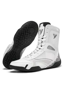 Men's Training Shoes and Sports Shoes, Trendy Fashion Anti-Slip Durable Boxing Wrestling Shoes, Ideal for Various Sports Training Scenarios