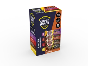 Super Snack Classic Savory Variety Pack with Classic & Max Bars - Packed with Protein & Collagen
