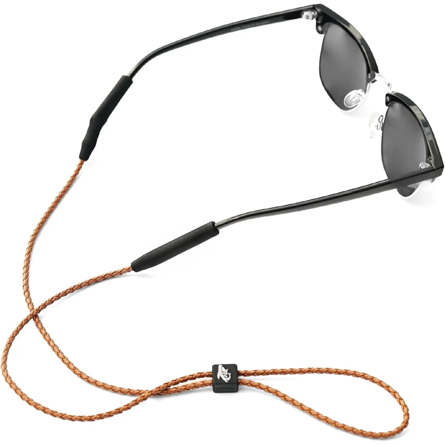 Unisex Braided Synthetic Leather Sunglasses Strap - Secure Eyeglass Holder, Glasses Retainer Cord for Men, Women, Corded, Modern, Braided Look, Eyewear Holders, Multiple Colors, No