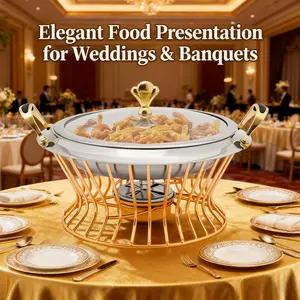 (kitchen gadgets) Stainless steel pot basket small dry pot portable commercial alcohol stove Restaurant seafood pot soup pot shabu alcohol stove rack Cookware Lid Dutch Oven Circular